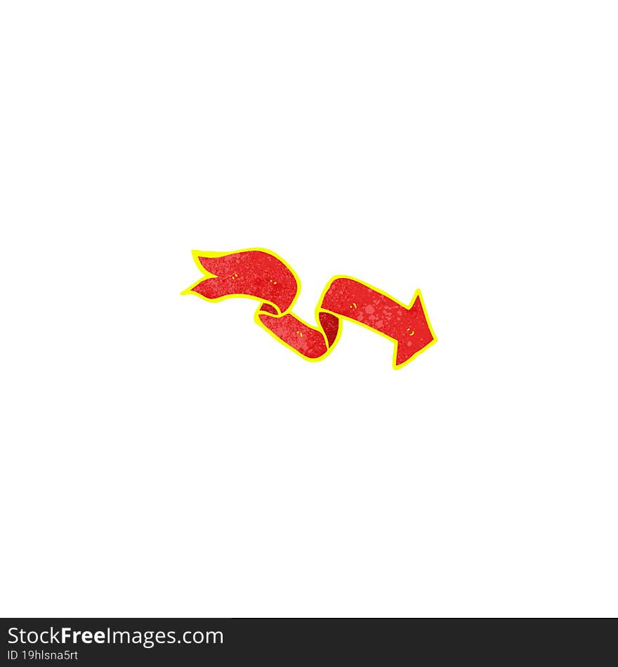 cartoon glowing arrow