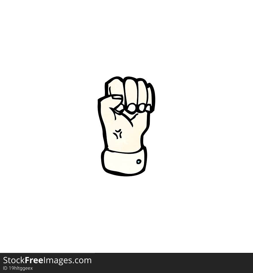 cartoon clenched fist