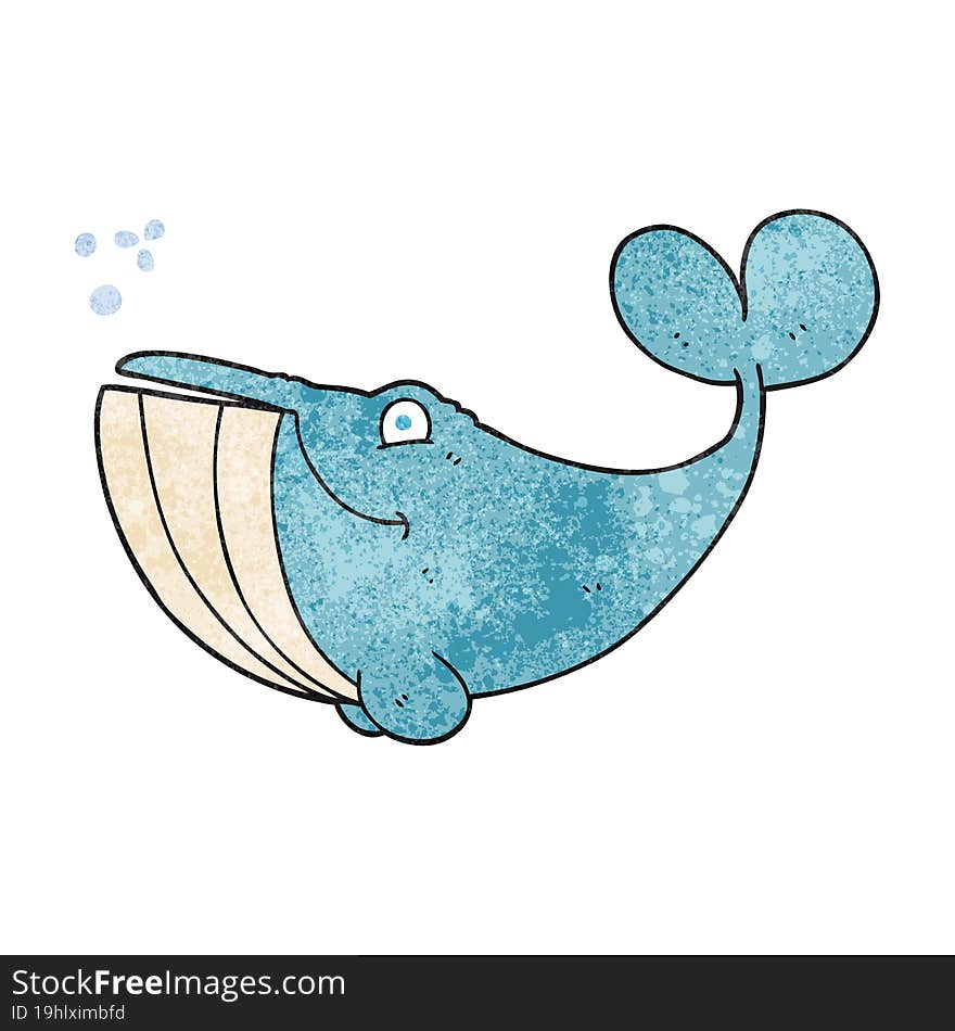 Textured Cartoon Whale