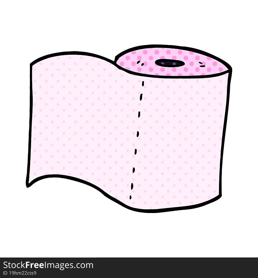 Cartoon Doodle Toilet Roll