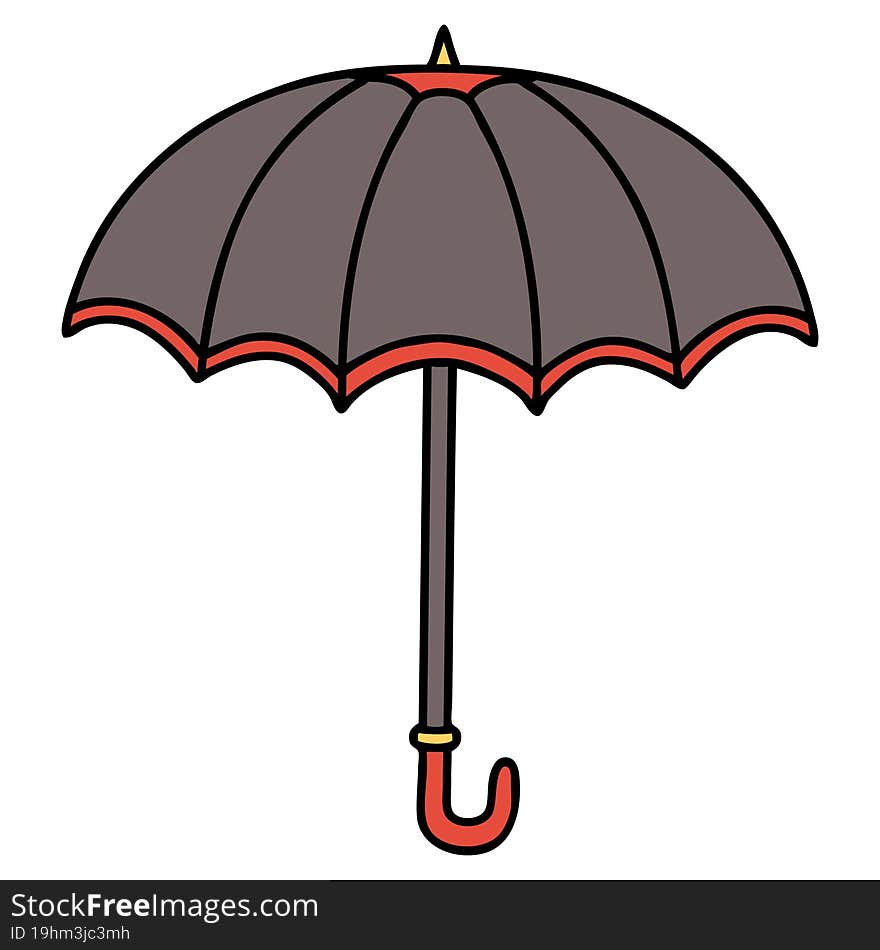 traditional tattoo of an umbrella