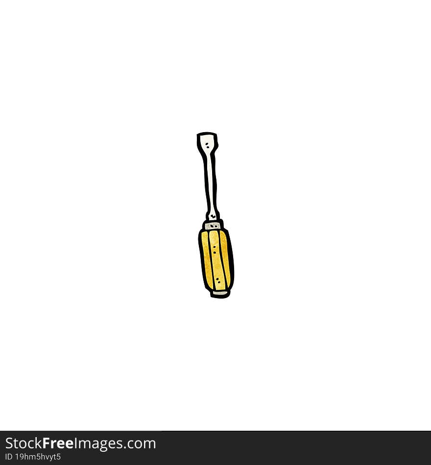 cartoon screwdriver