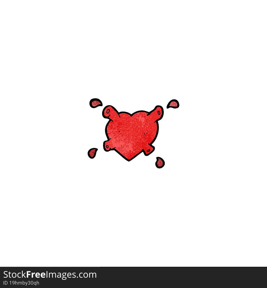 Cartoon Pumping Heart