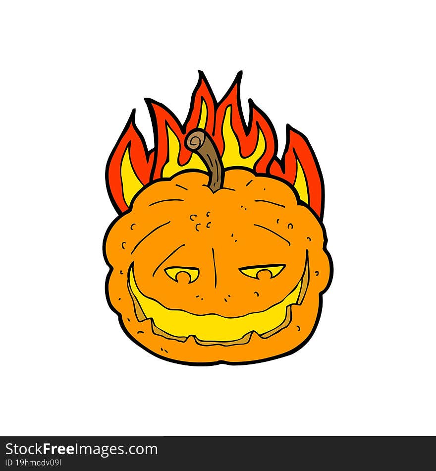 cartoon halloween pumpkin