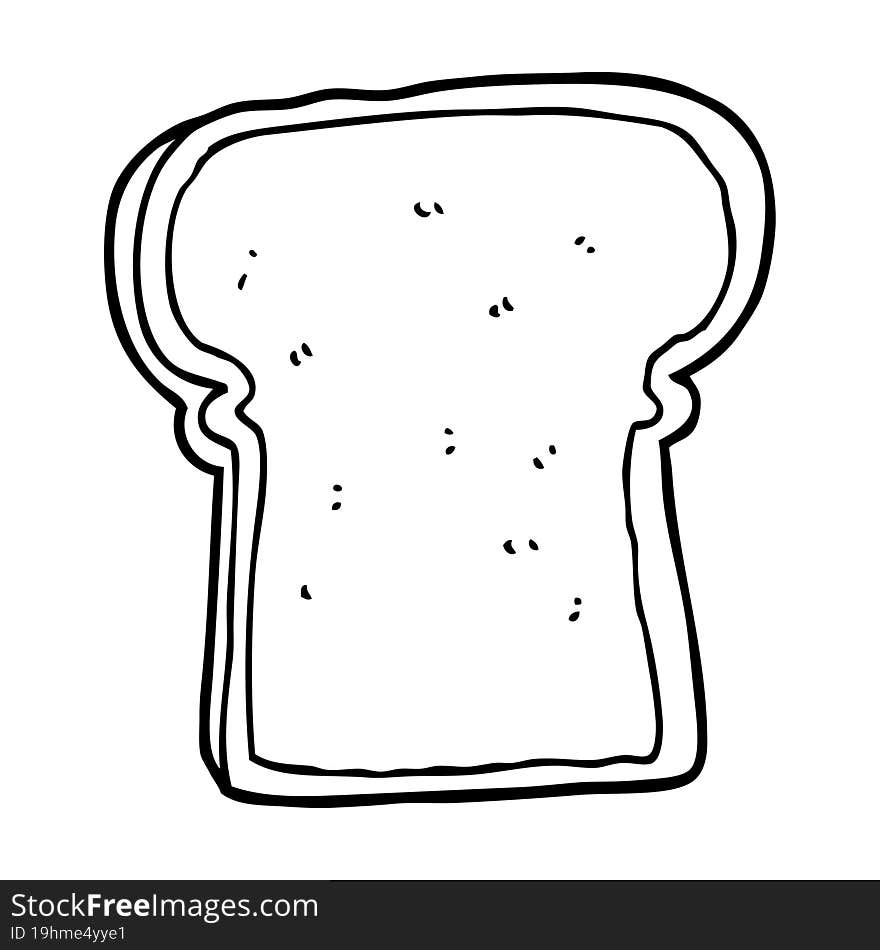 cartoon slice of bread