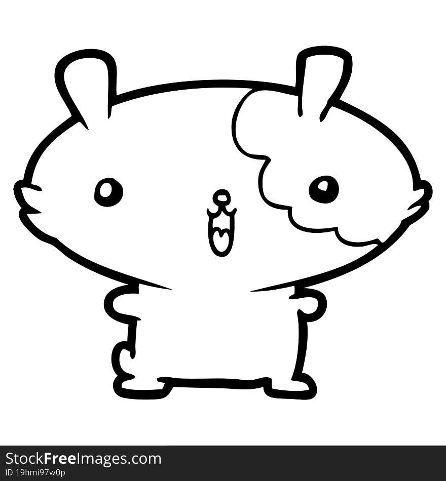 cartoon hamster. cartoon hamster