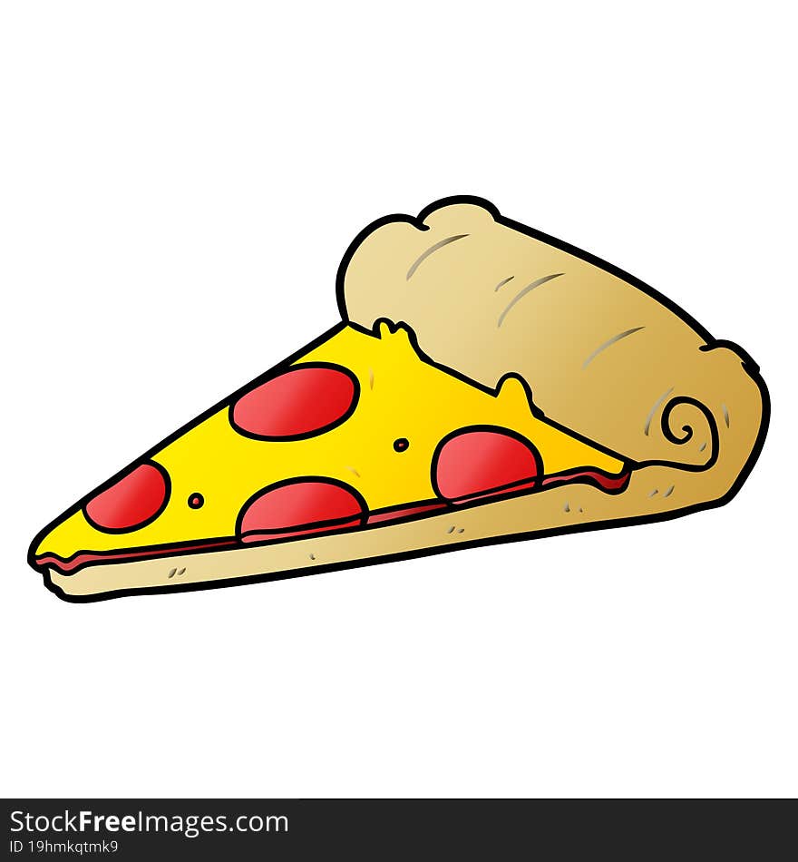 cartoon slice of pizza. cartoon slice of pizza