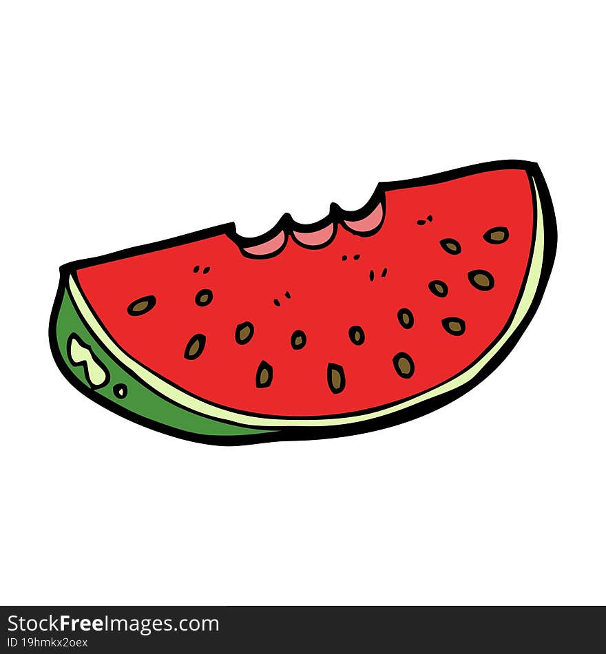 Cartoon Watermelon Slice