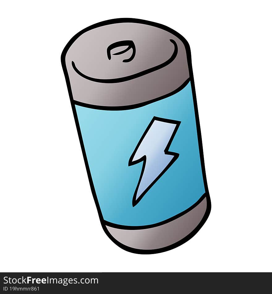 cartoon doodle of a battery