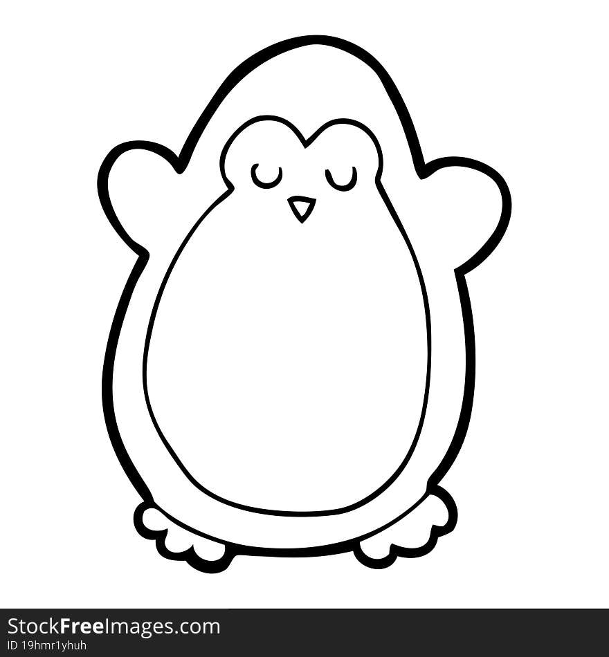 cartoon penguin