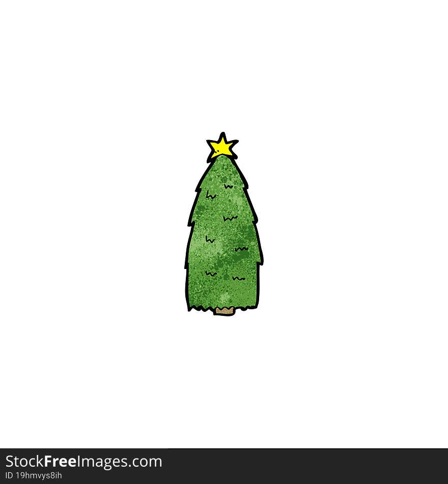 cartoon christmas tree