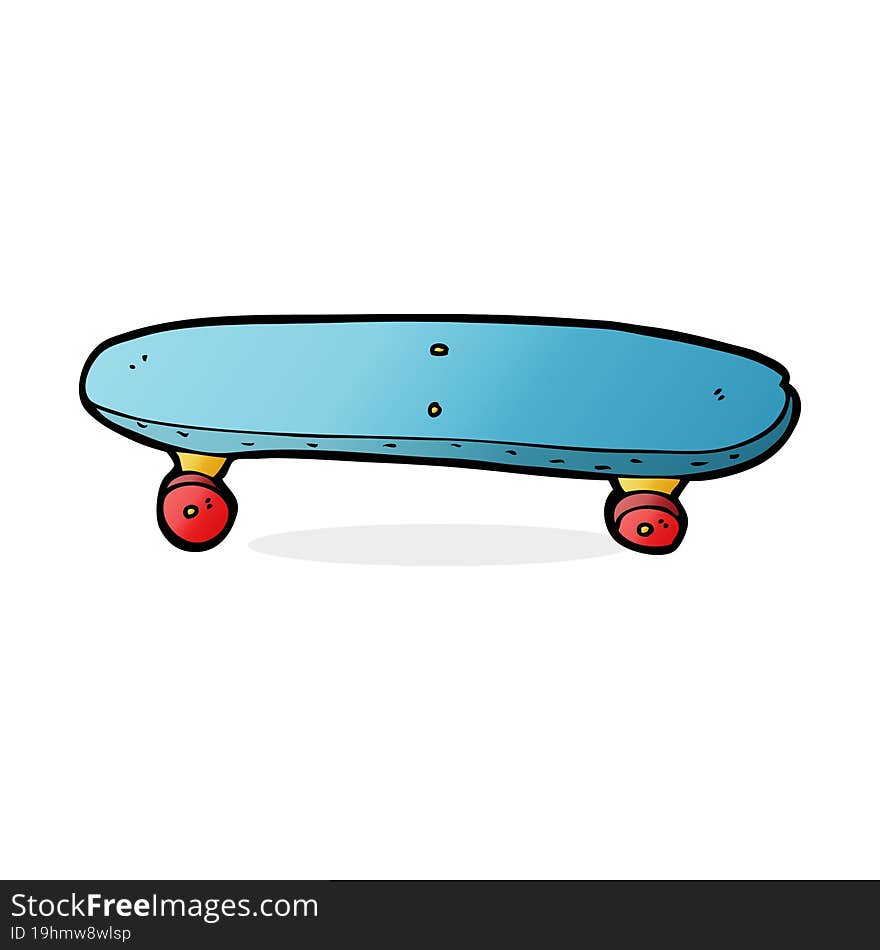 cartoon skateboard