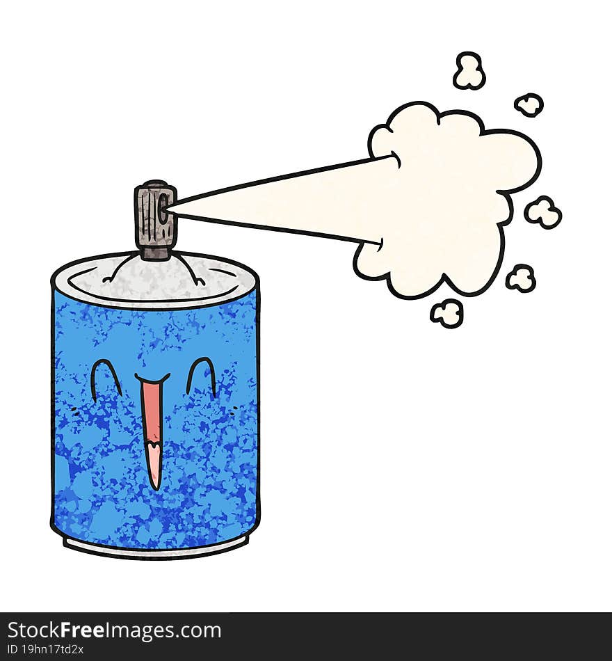 cartoon aerosol spray can. cartoon aerosol spray can