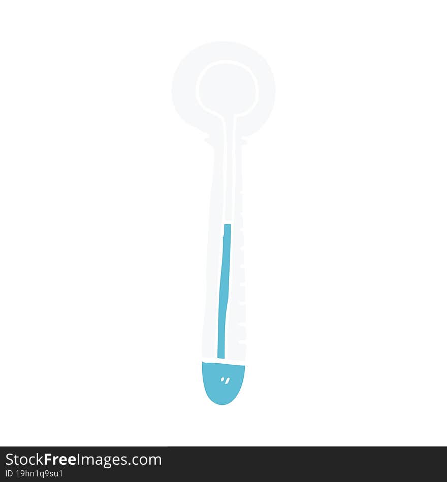 cartoon doodle medical thermometer