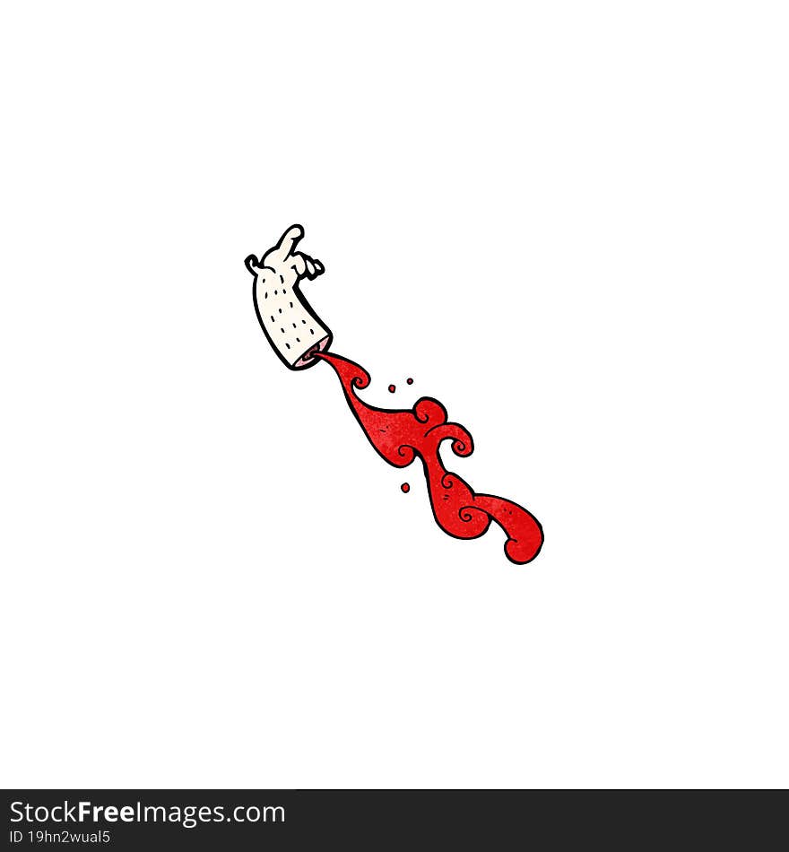 Blood Squirting Arm Cartoon