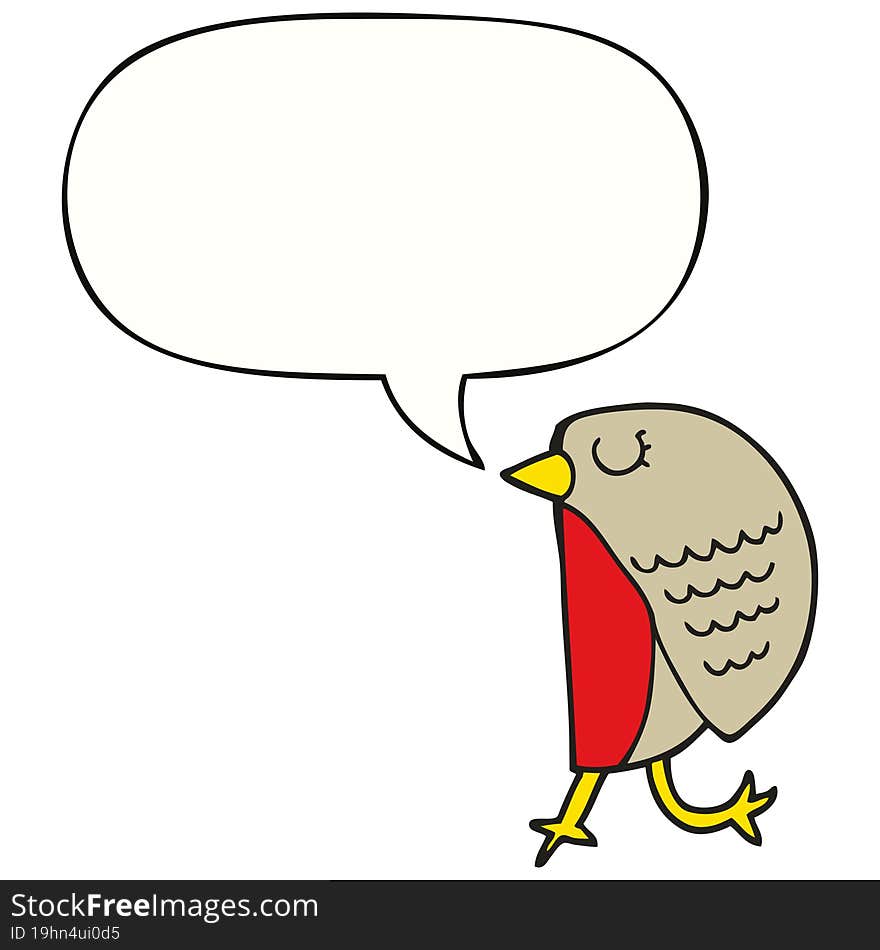 cartoon bird with speech bubble. cartoon bird with speech bubble