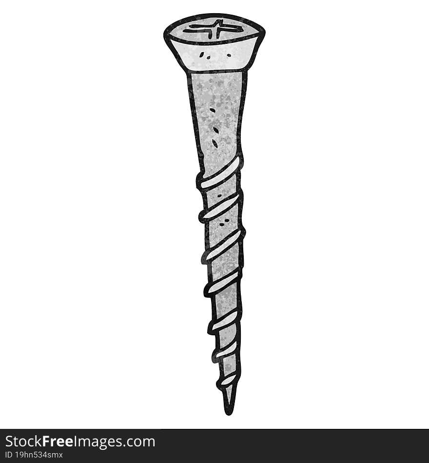 textured cartoon screw