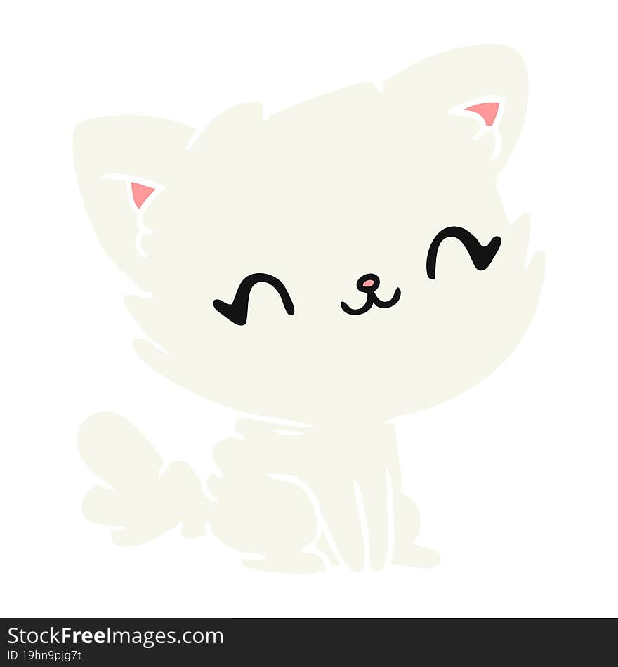 cartoon cute kawaii fluffy cat