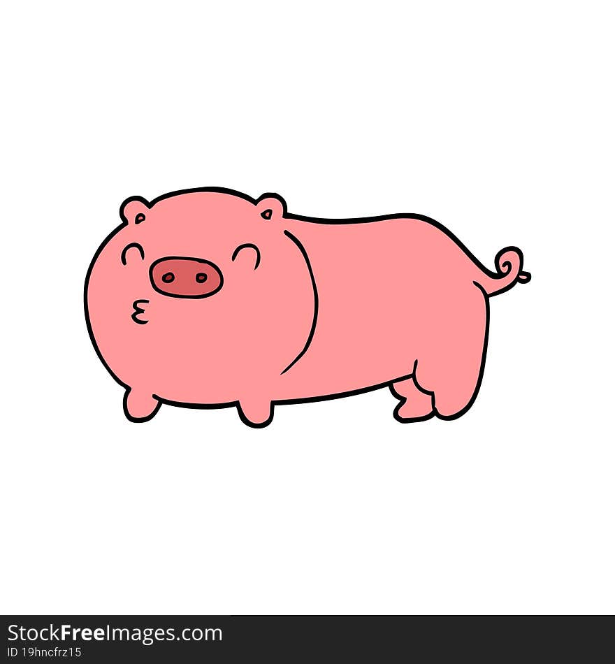 cartoon pig