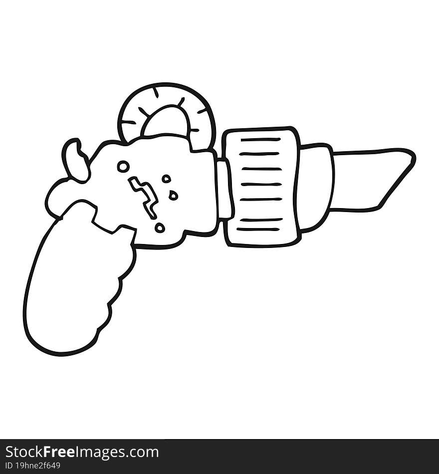 cartoon ray gun