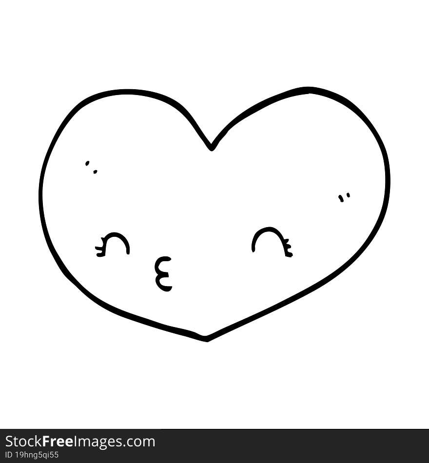 cartoon love heart