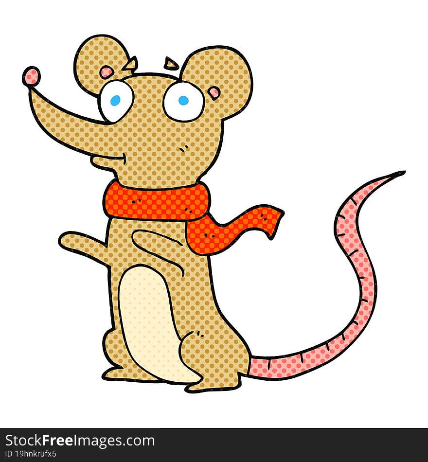 freehand drawn cartoon mouse