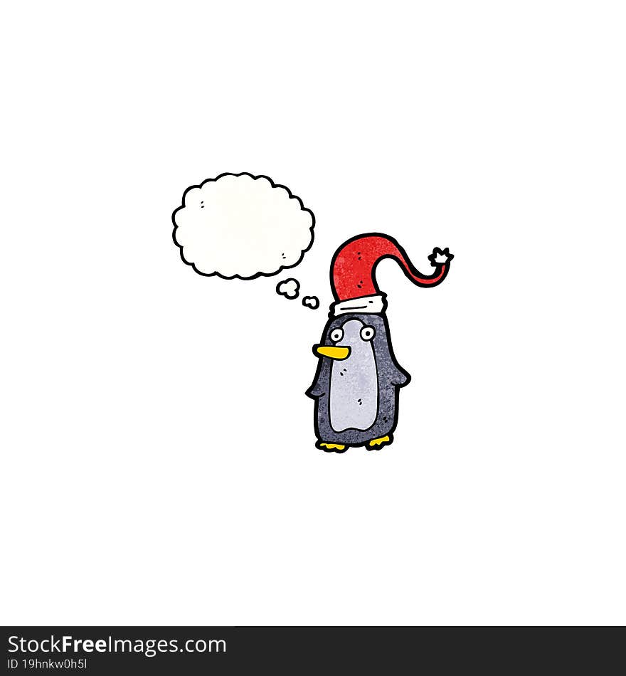 cartoon christmas penguin