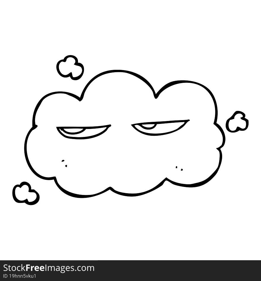 cute cartoon cloud