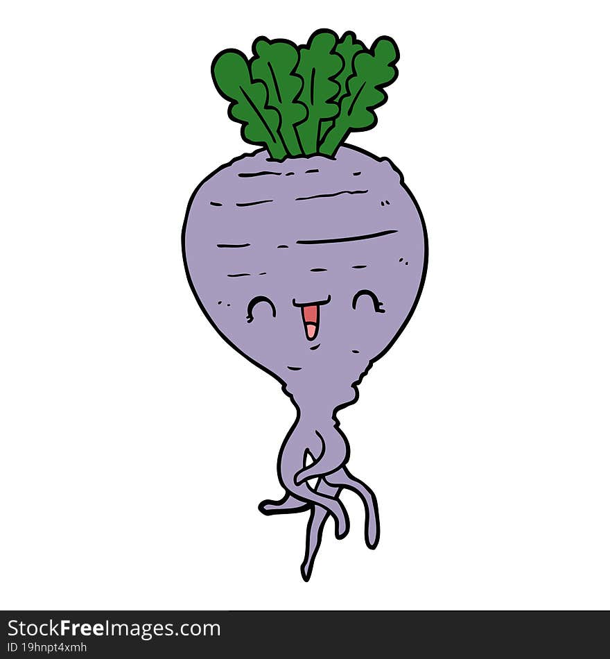 cartoon turnip