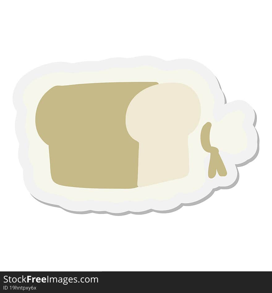 Loaf Of Bread In Bag Sticker