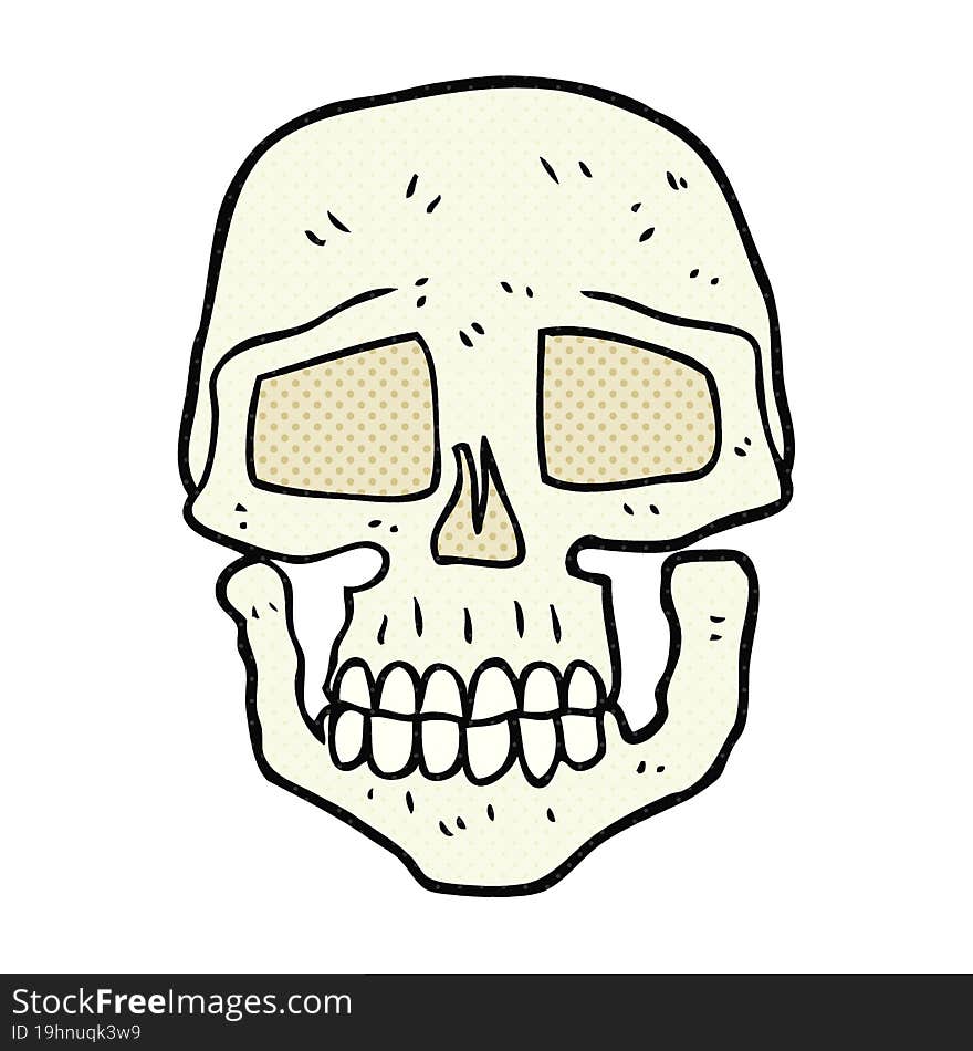 cartoon skull