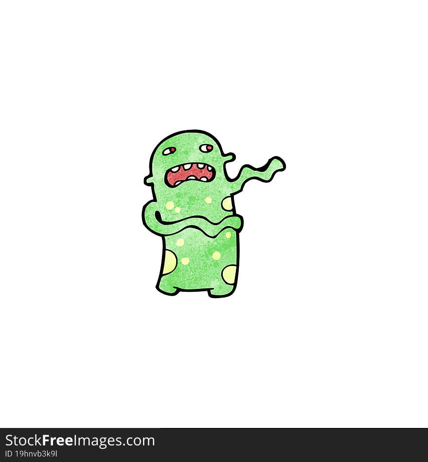 spooky alien monster cartoon