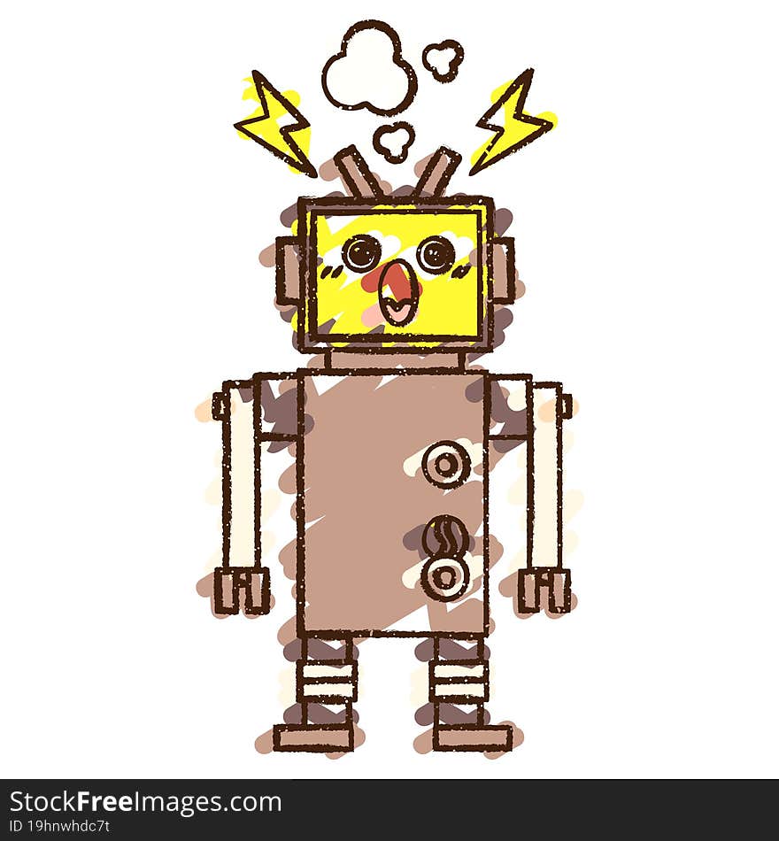 Robot Chalk Drawing