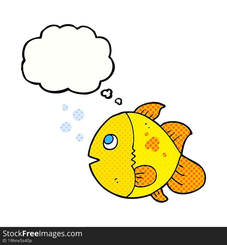 Thought Bubble Cartoon Fish