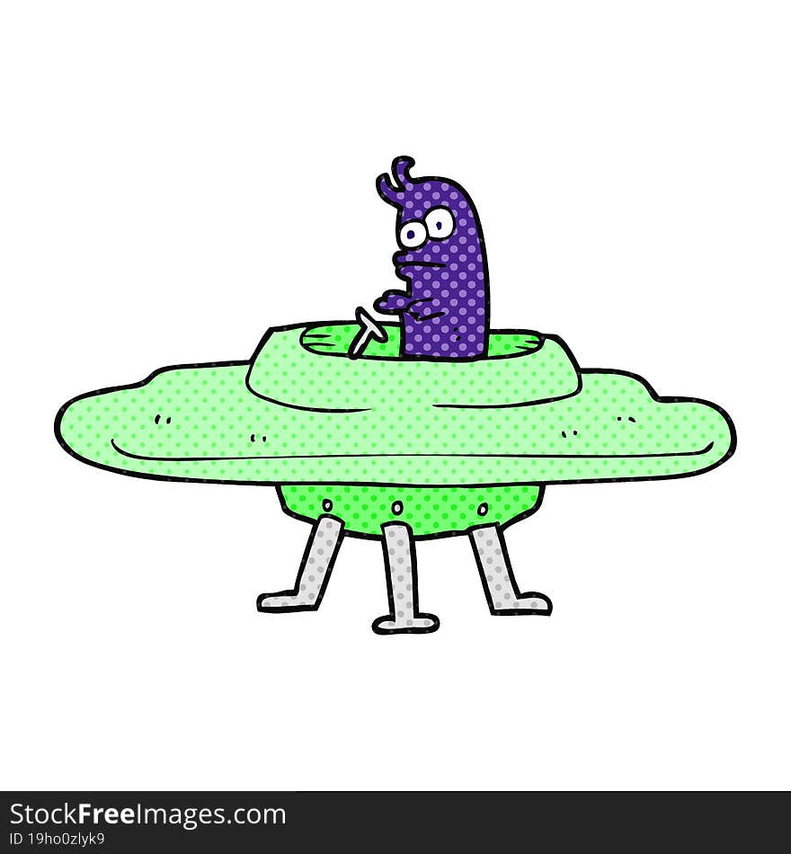 Cartoon Flying Saucer