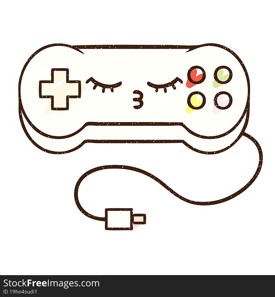 Console Controller Chalk Drawing