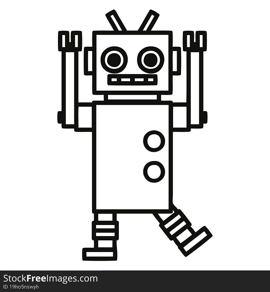 dancing robot icon