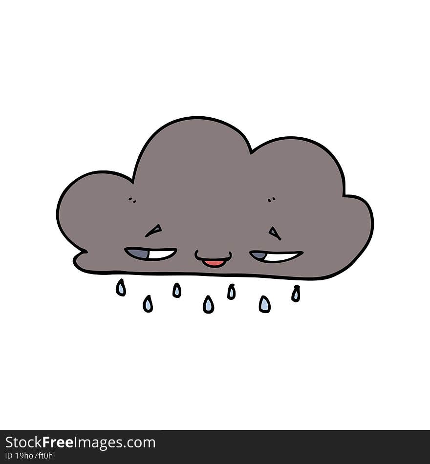 Cartoon Rain Cloud