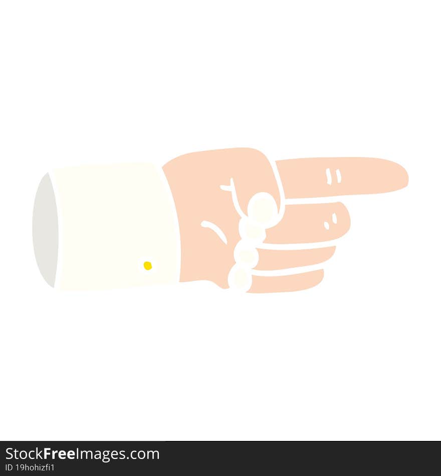 pointing hand symbol