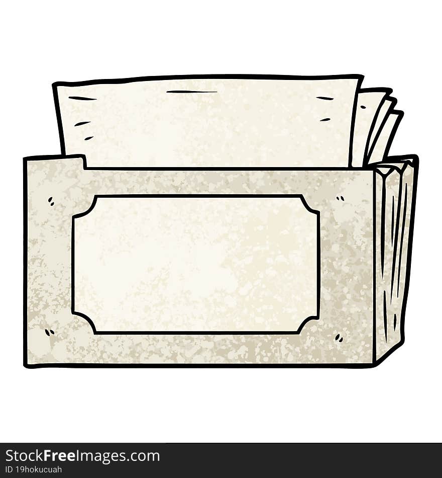 cartoon folder of files. cartoon folder of files