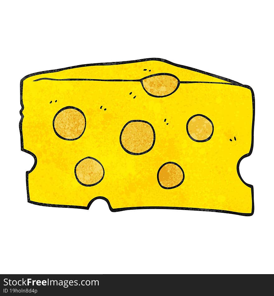 Textured Cartoon Cheese