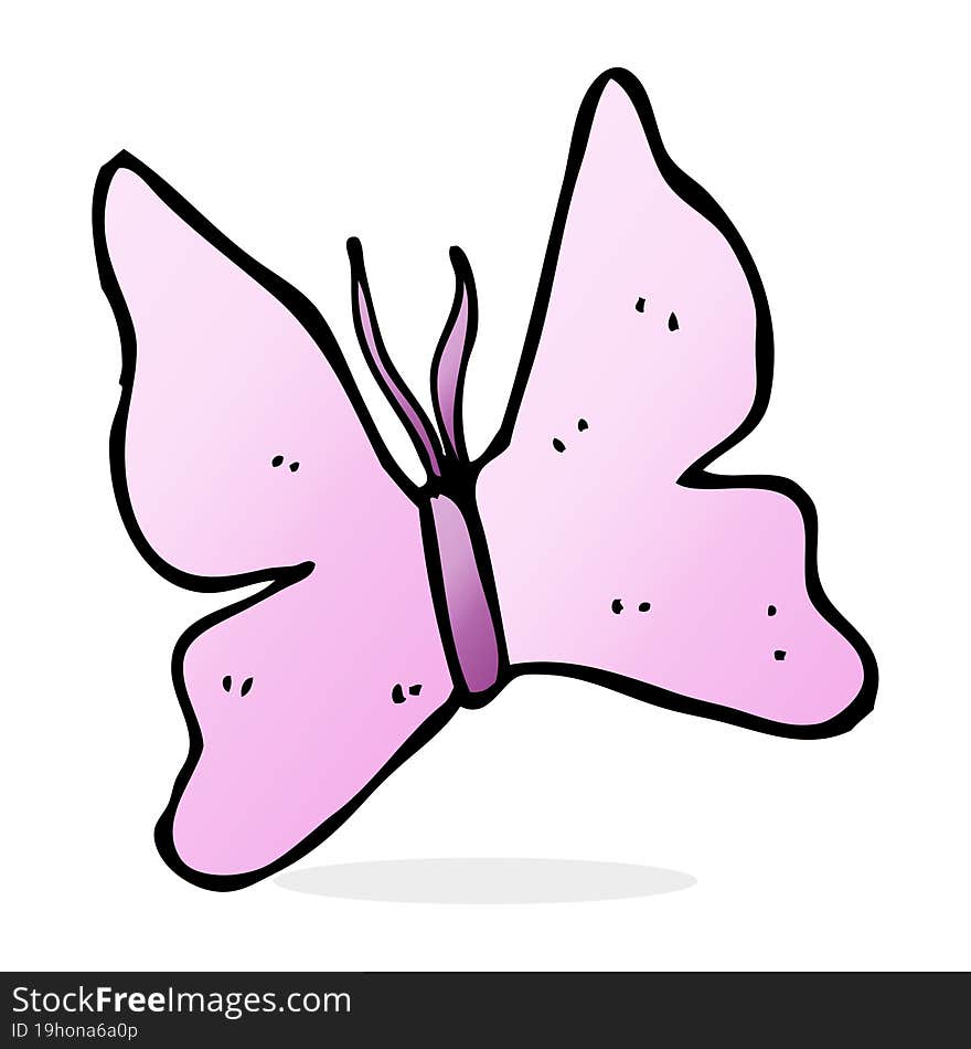 Cartoon Butterfly Symbol