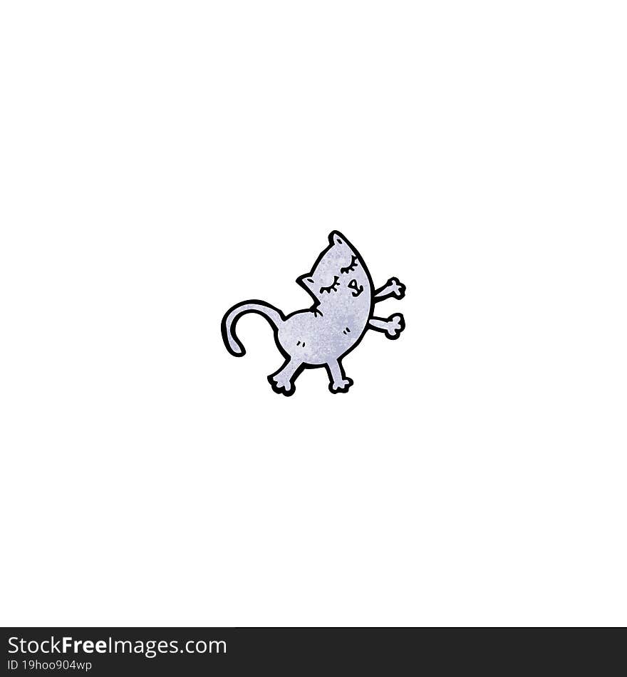 Funny Cartoon Cat