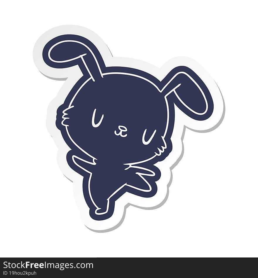 cartoon sticker kawaii cute furry bunny