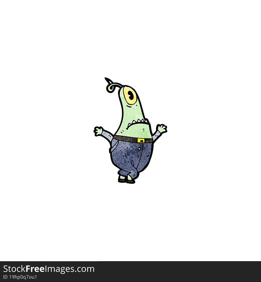 cartoon alien