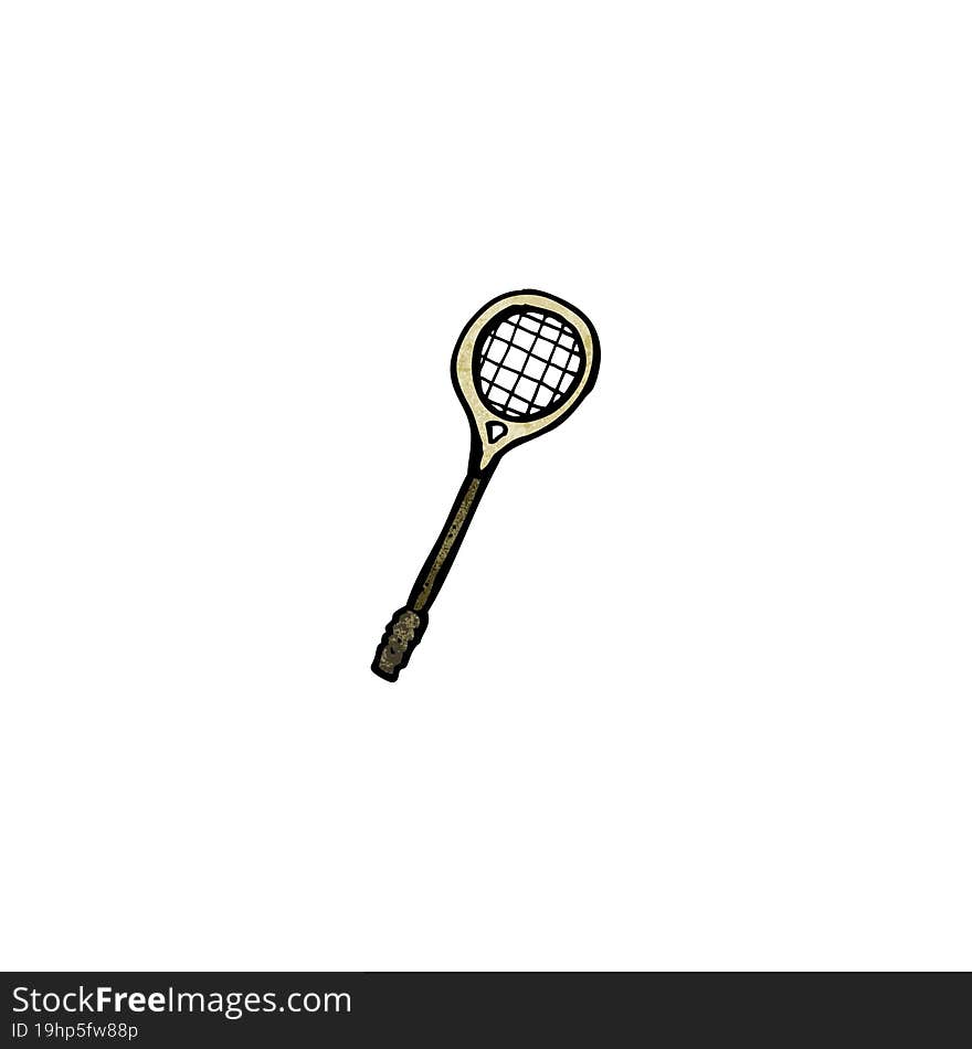 cartoon squash racket