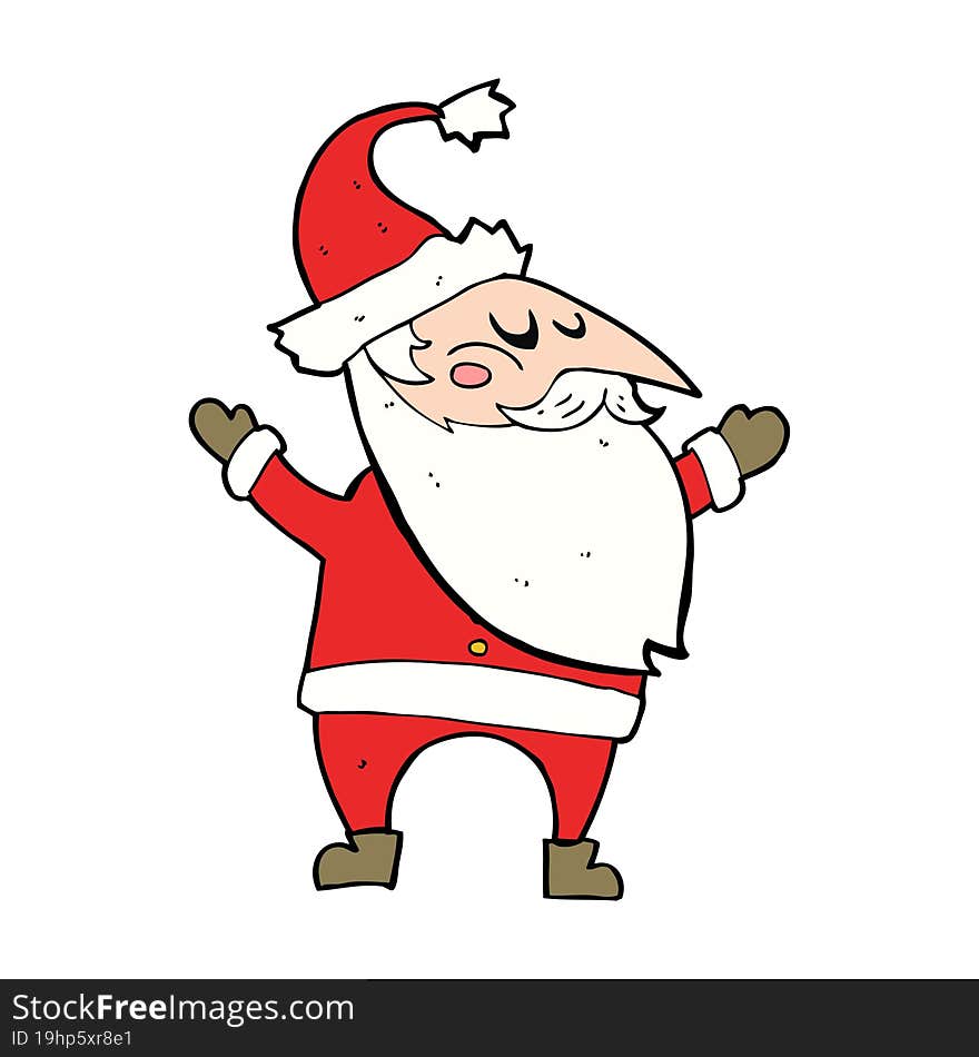 cartoon santa claus