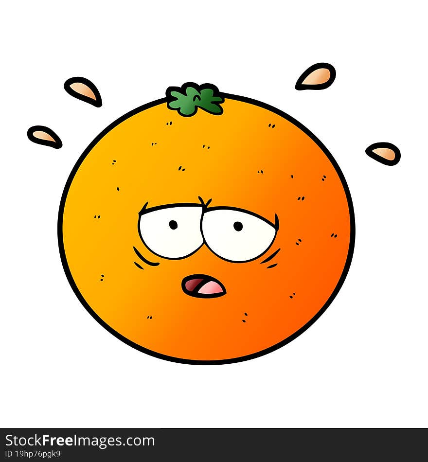 cartoon orange. cartoon orange