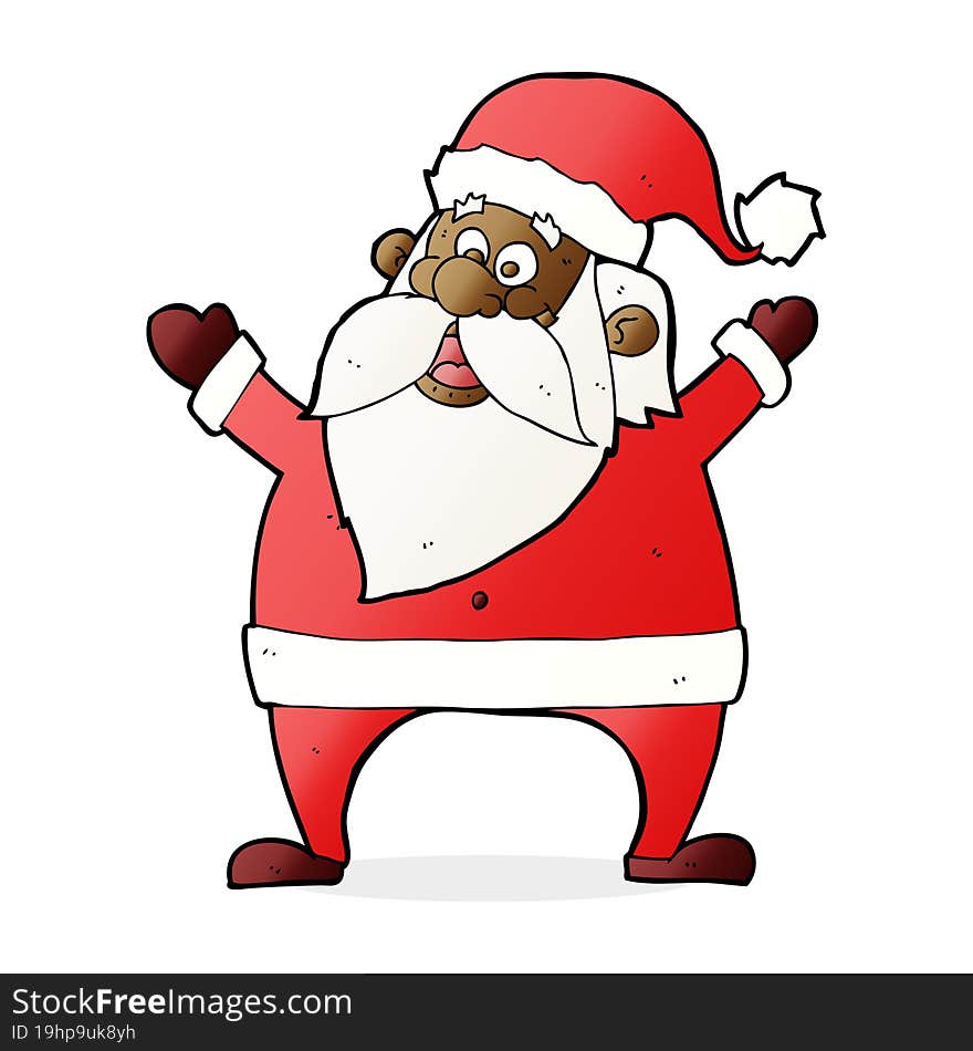 Jolly Santa Cartoon