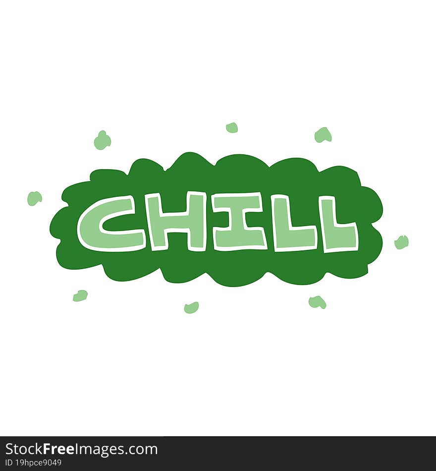 cartoon doodle chill symbol